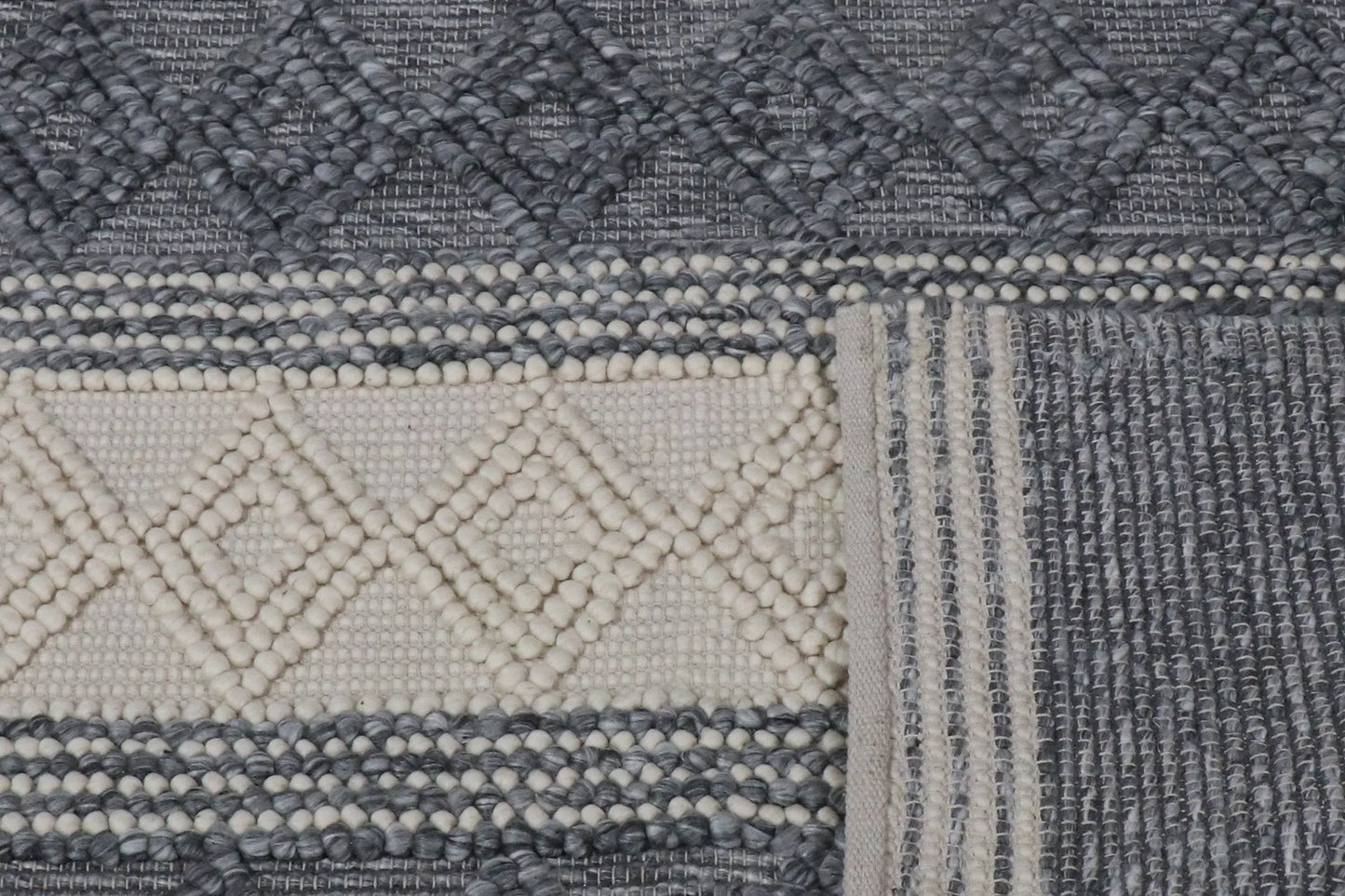 Valley Grey Wool Rug The Rug Co
