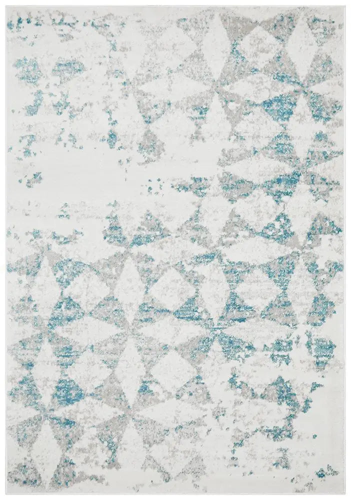 Vanessa Modern Rug Blue Grey White Rug Culture
