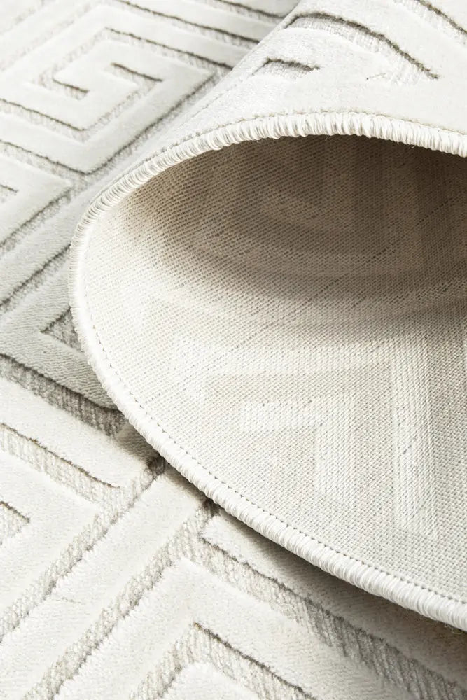 Yakamoz Alice Natural White Runner Rug RUG CULTURE