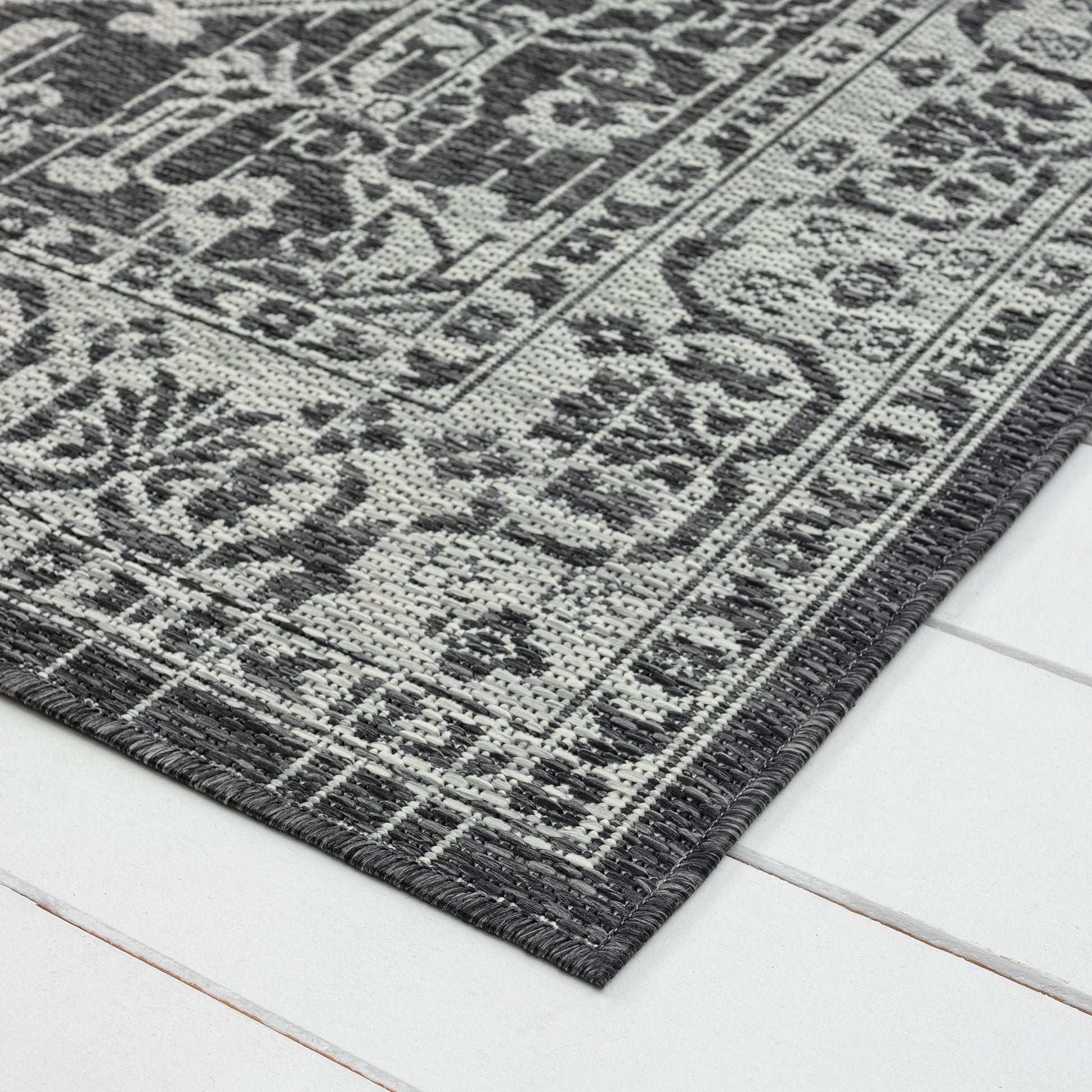 Alfresco 424 Slate Runner Saray Rugs