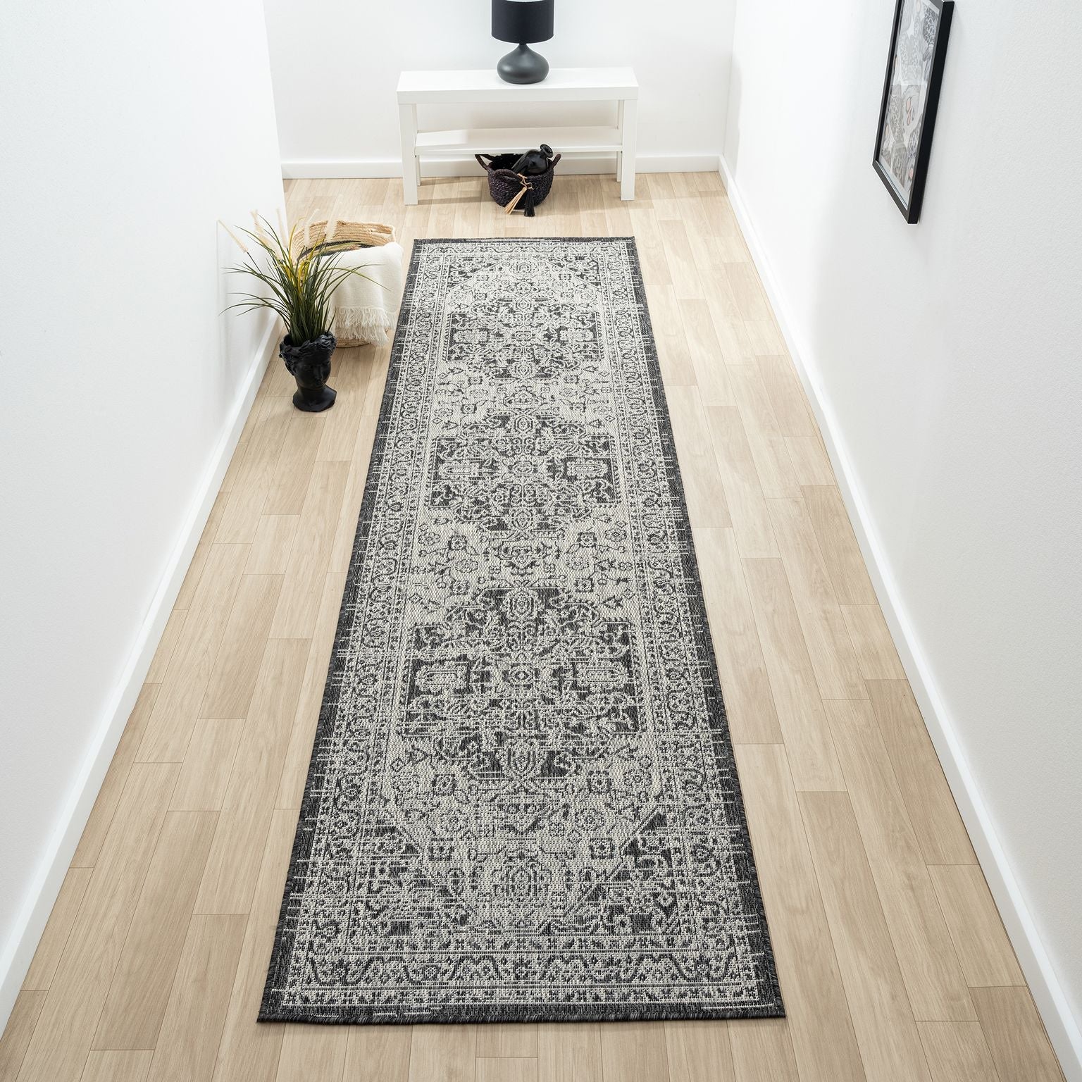 Alfresco 424 Slate Runner Saray Rugs