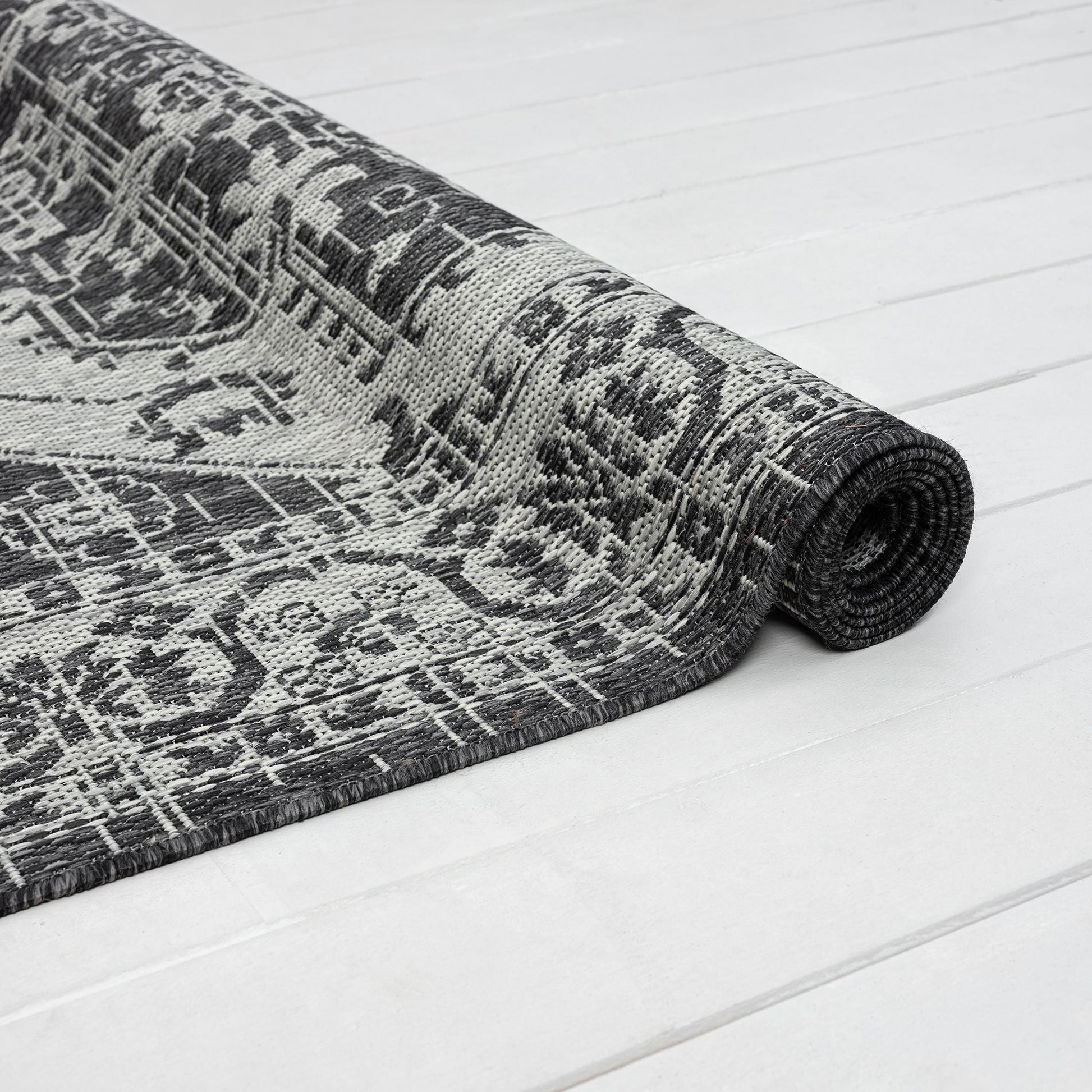 Alfresco 424 Slate Runner Saray Rugs