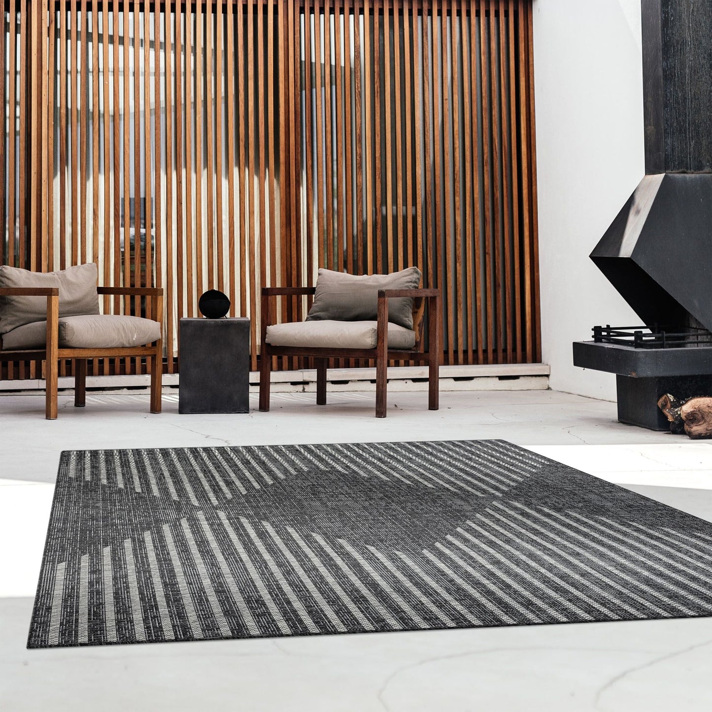 Alfresco 425 Ebony Saray Rugs