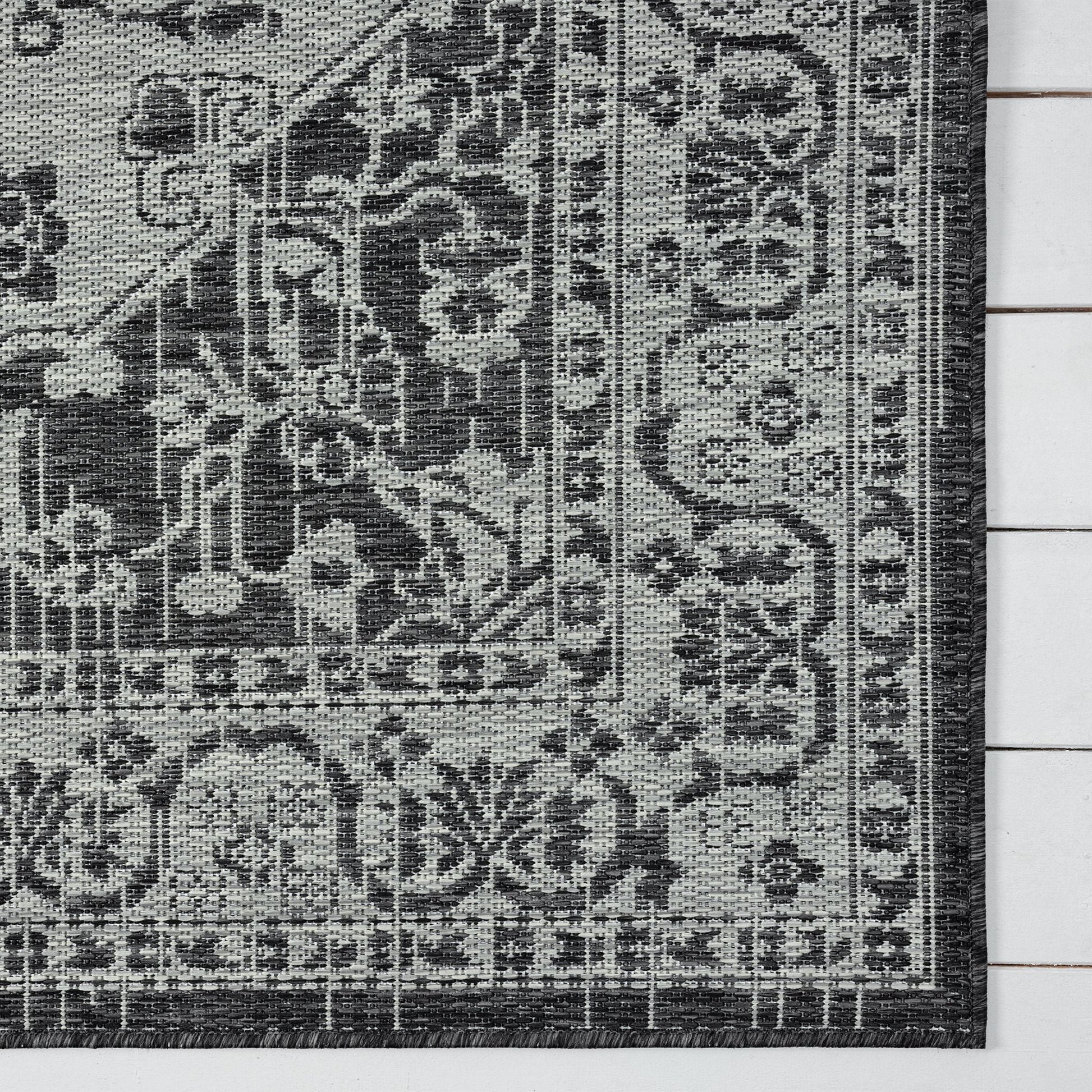 Alfresco 424 Slate Runner Saray Rugs