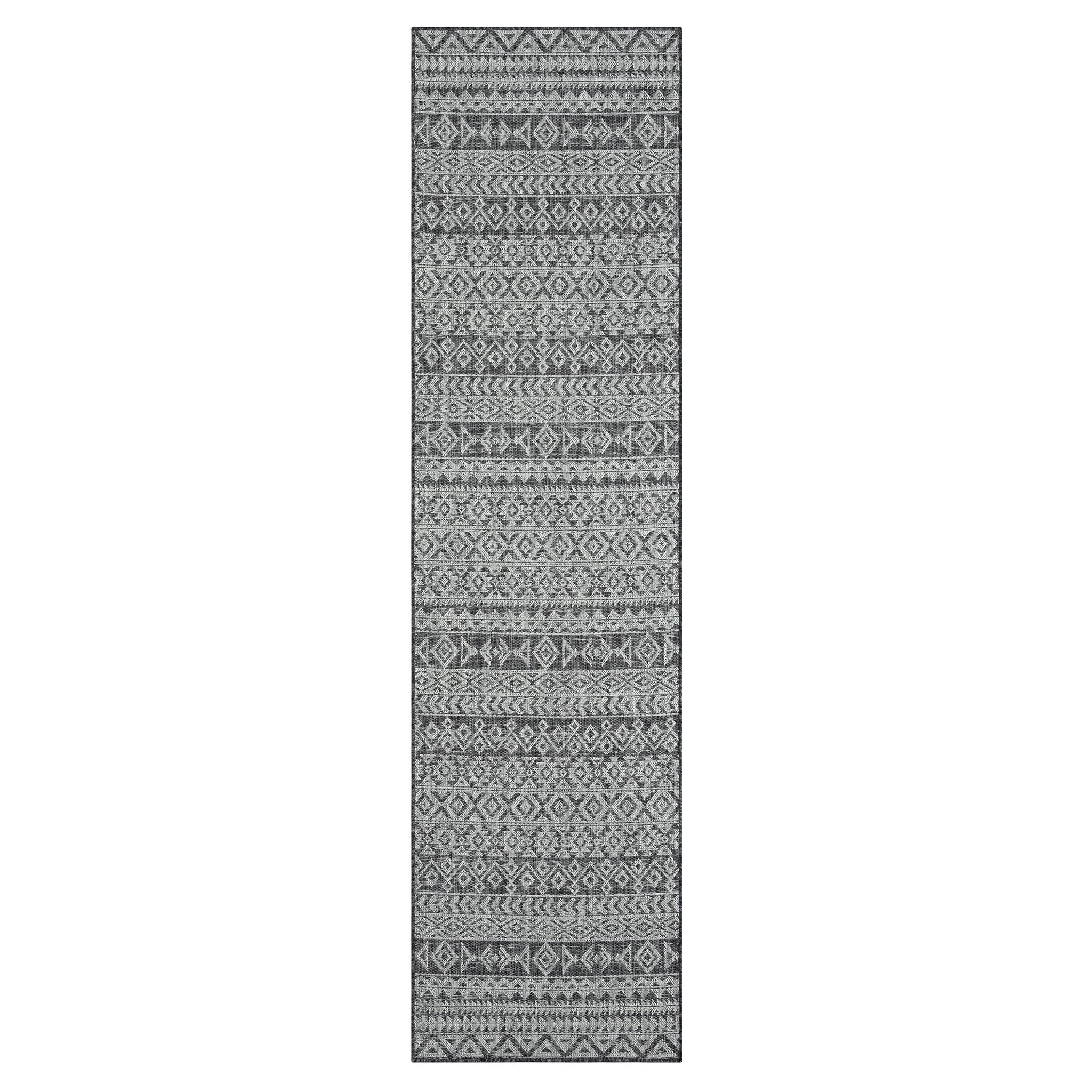 Alfresco 421 Charcoal Runner Saray Rugs