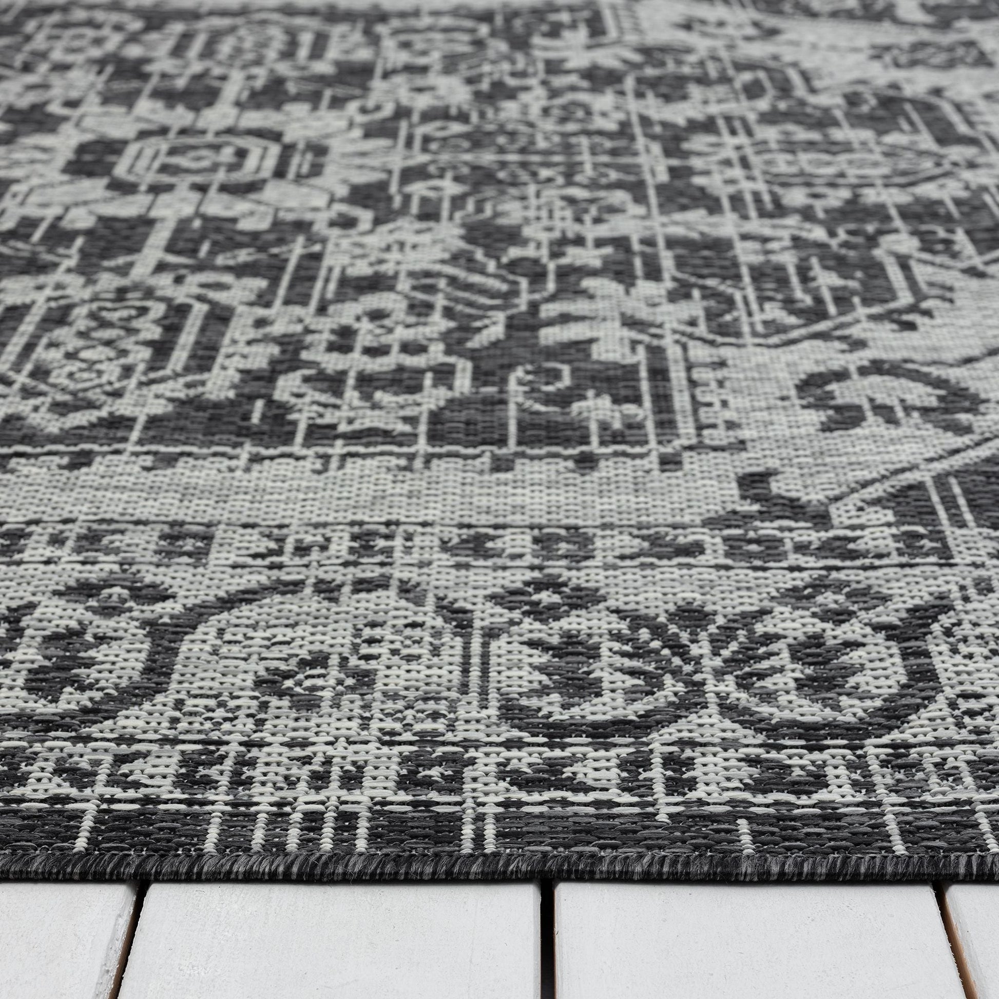 Alfresco 424 Slate Runner Saray Rugs