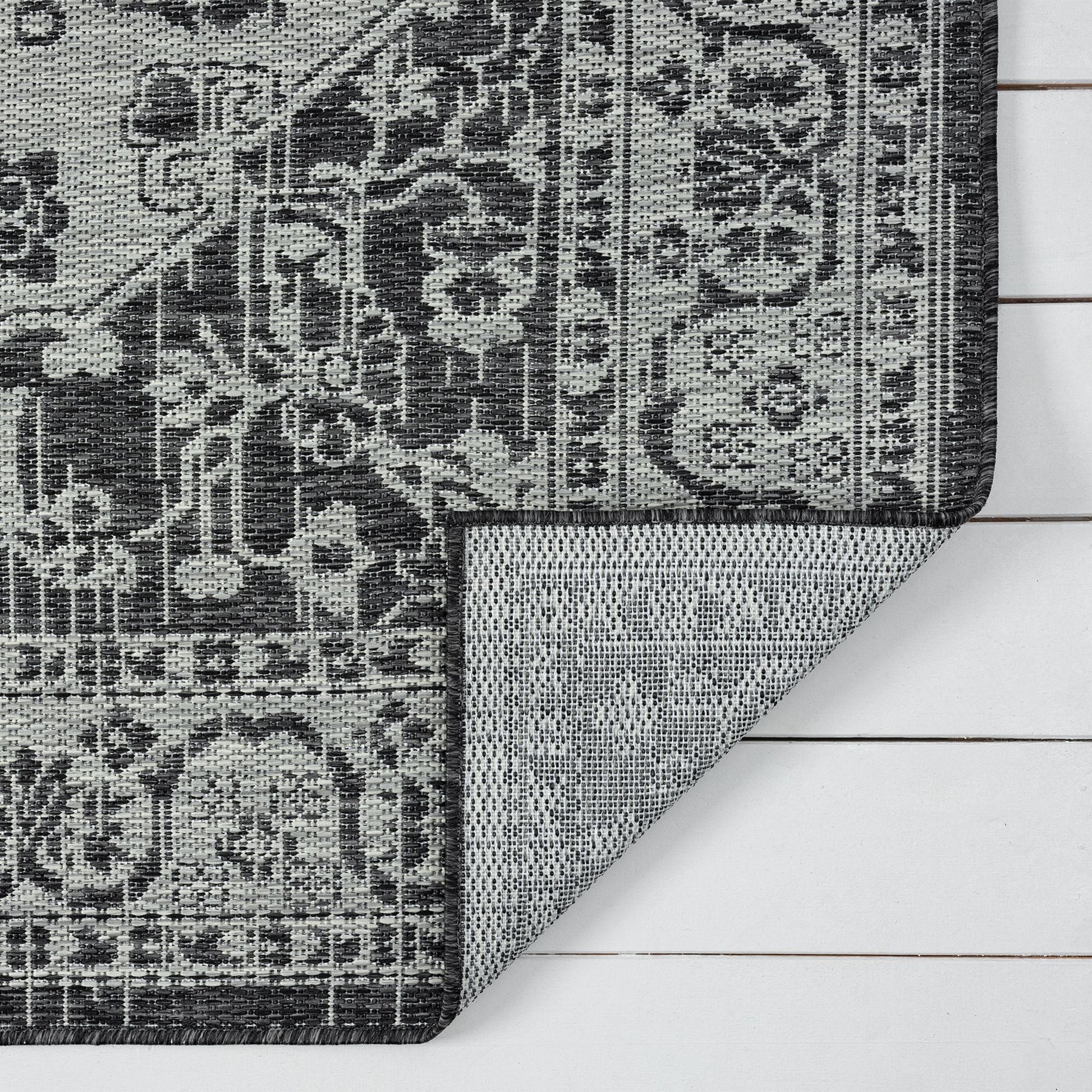 Alfresco 424 Slate Runner Saray Rugs