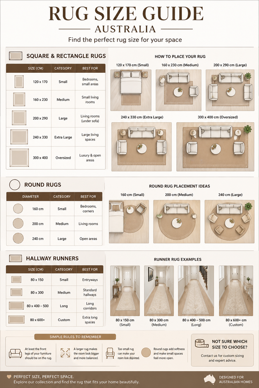 HOW TO CHOOSE THE RIGHT RUG SIZE?