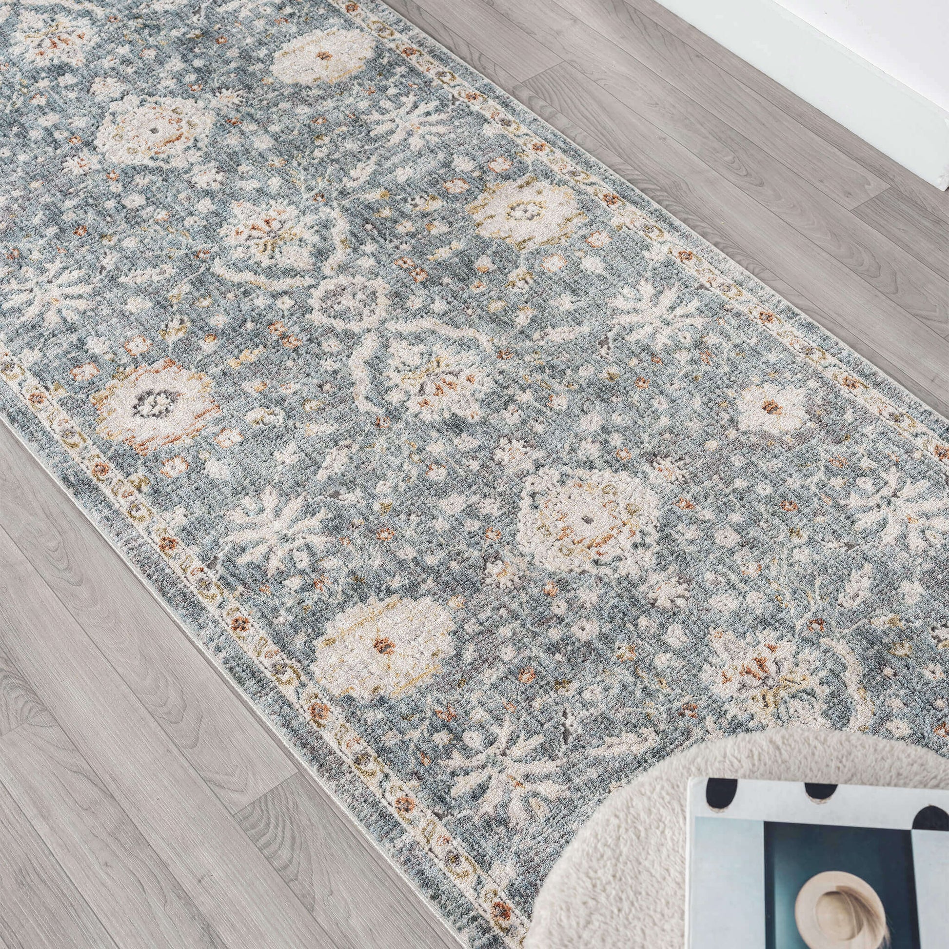 Adelaide 649 Denim Runner Saray Rugs