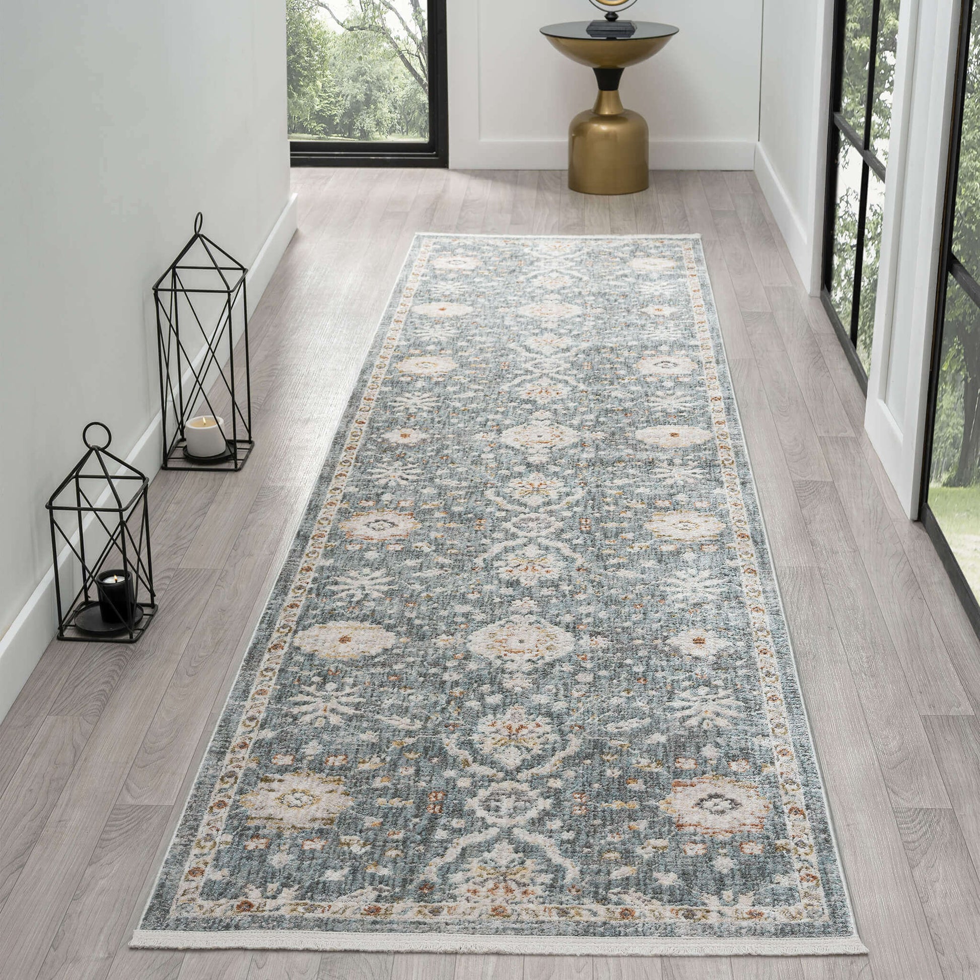 Adelaide 649 Denim Runner Saray Rugs