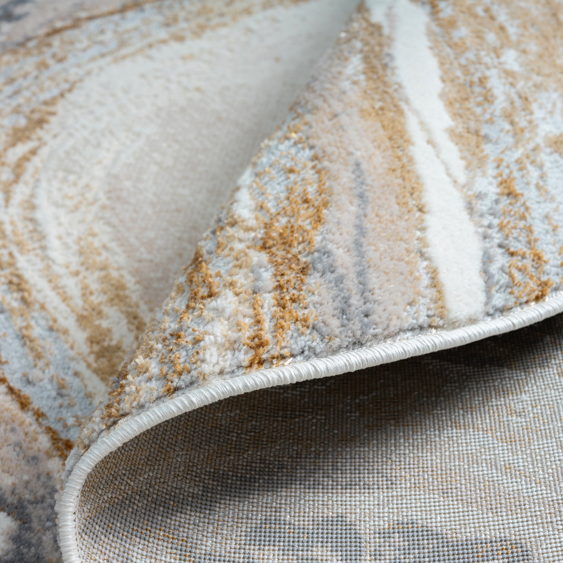 Astana 184 Sand Modern Round Rug Saray Rugs