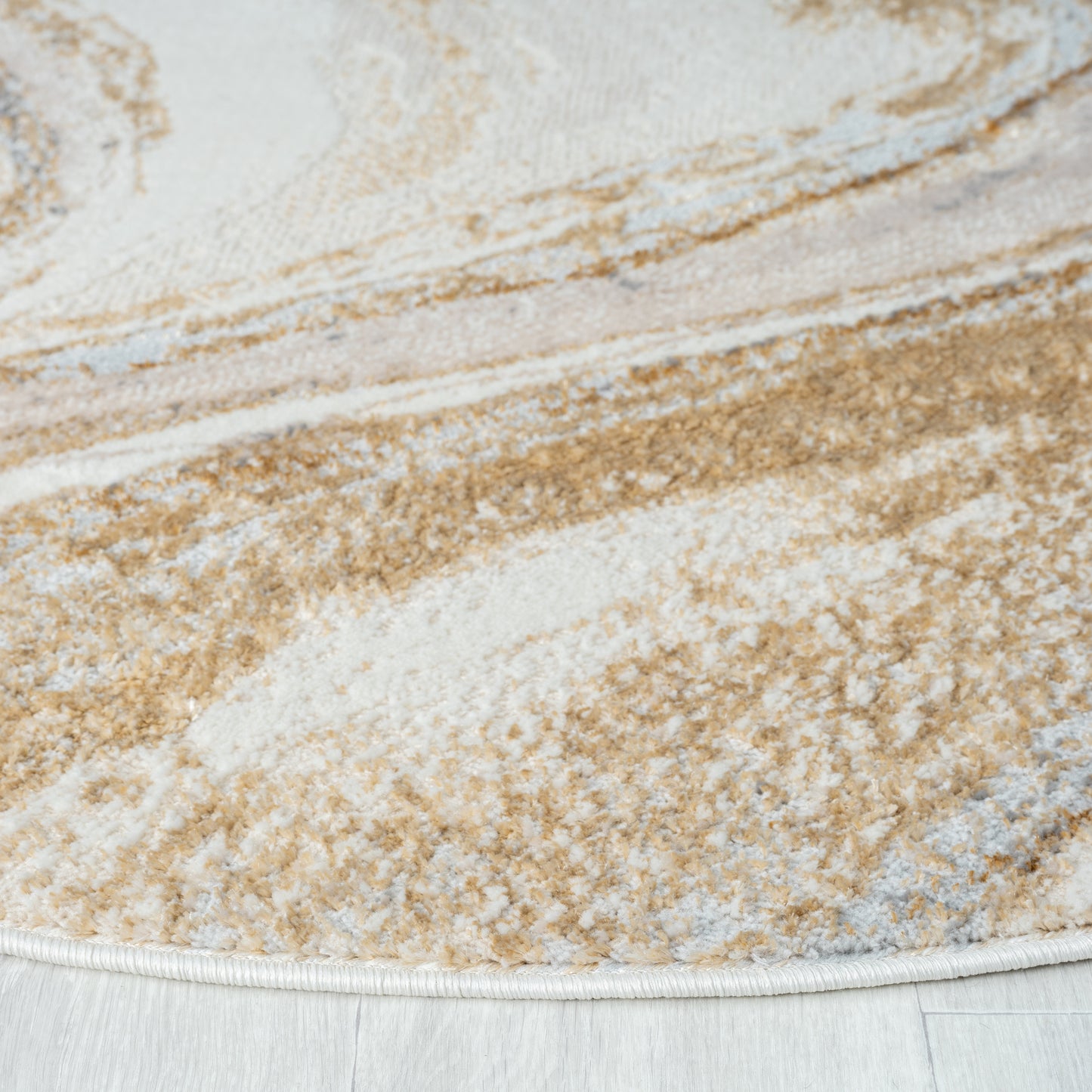 Astana 184 Sand Modern Round Rug Saray Rugs