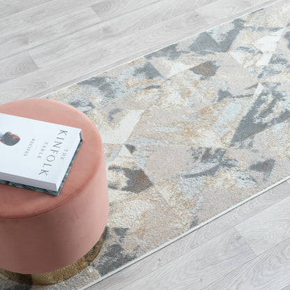 Astana 189 Slate Modern Hallway Runner Saray Rugs