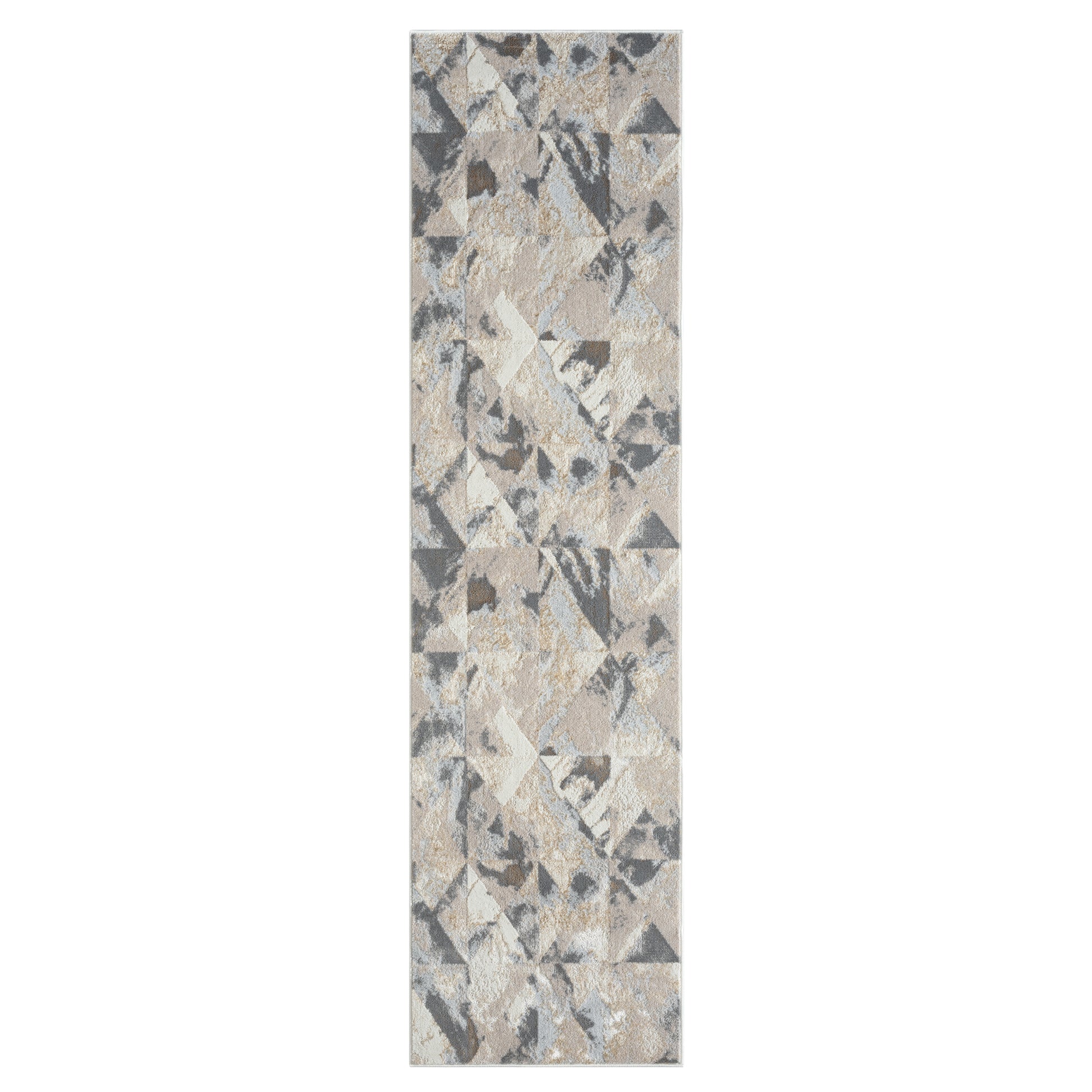 Astana 189 Slate Modern Hallway Runner Saray Rugs