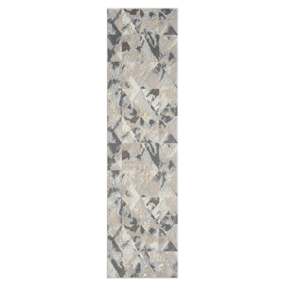 Astana 189 Slate Modern Hallway Runner Saray Rugs