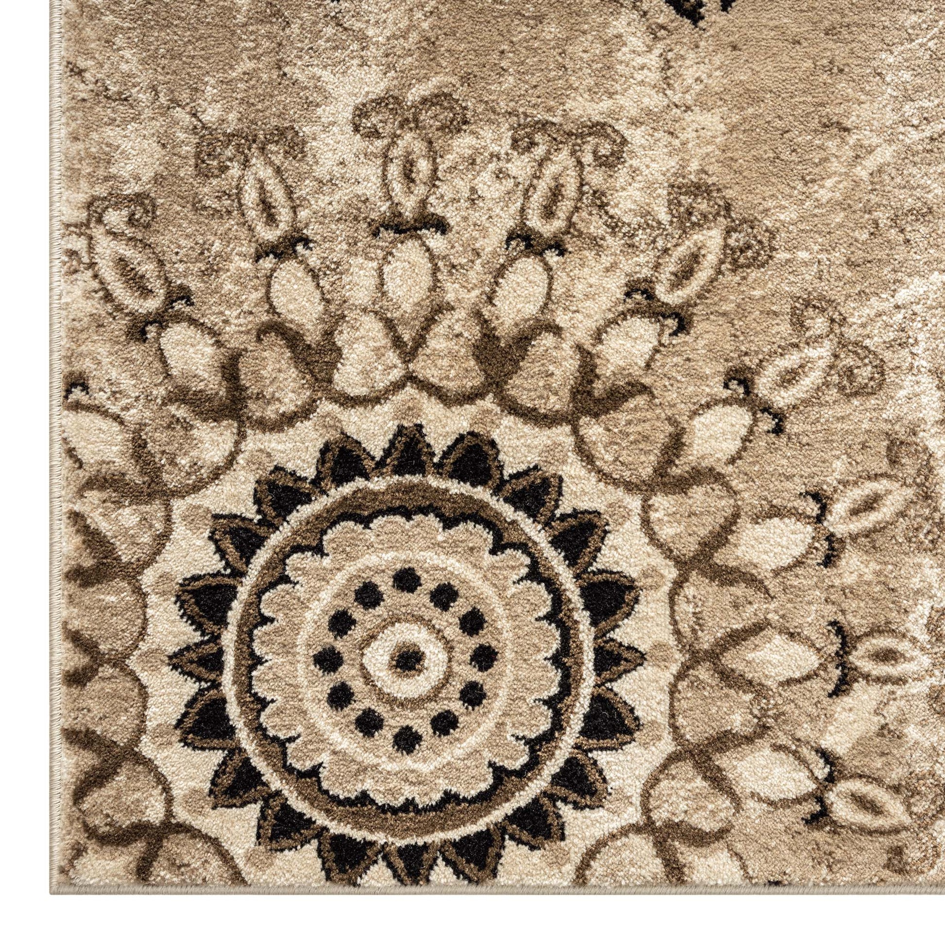 Chali 6447 Brown Hallway Runner Saray Rugs