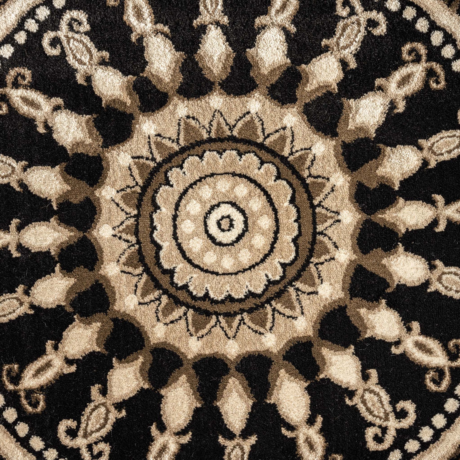 Chali 6447 Brown Hallway Runner Saray Rugs