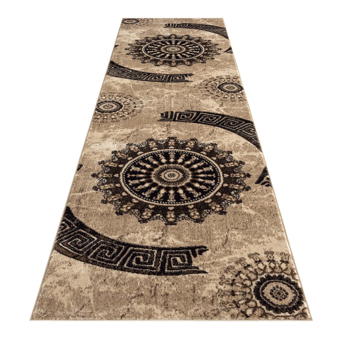 Chali 6447 Brown Hallway Runner Saray Rugs