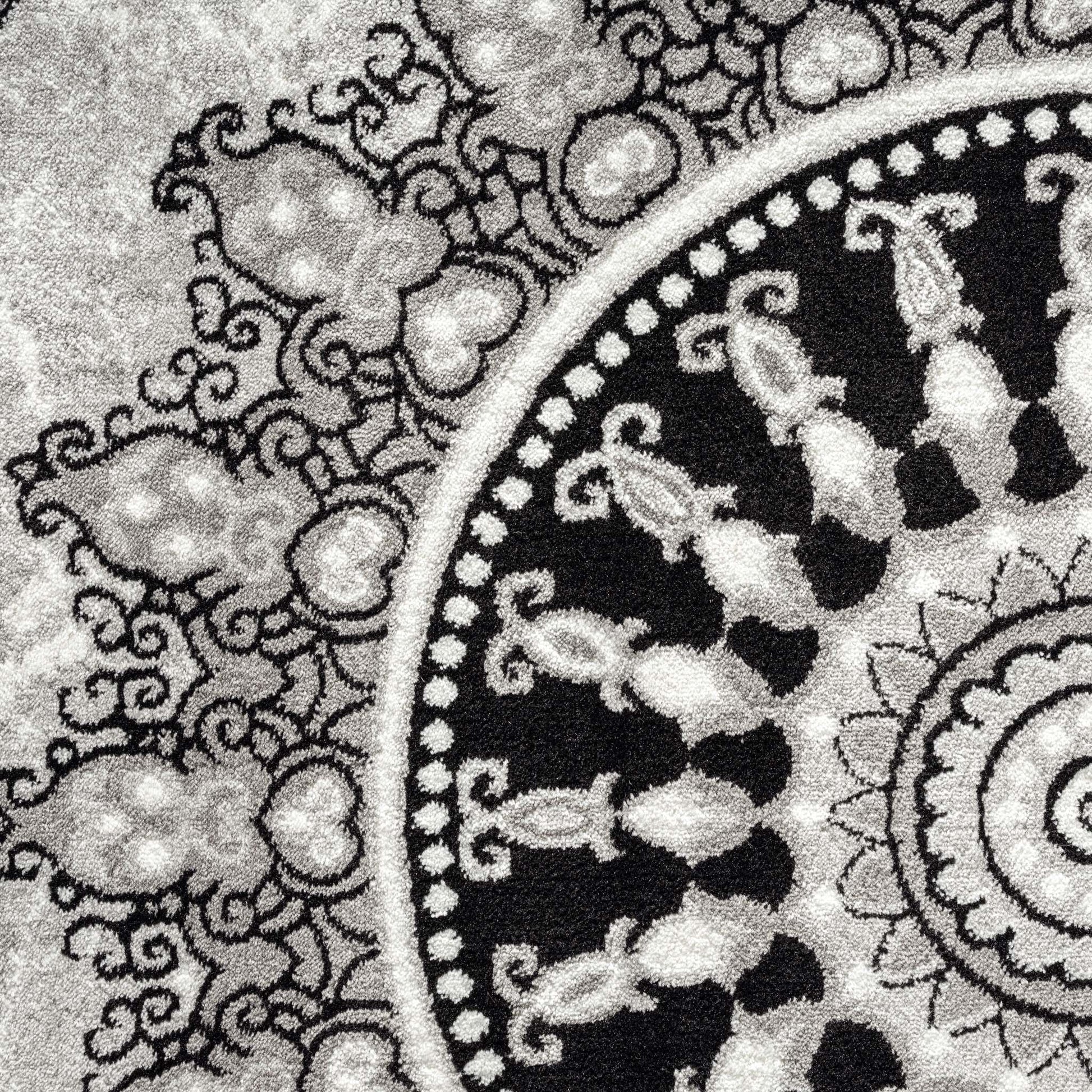 Chali 6447 Grey Hallway Runner Saray Rugs