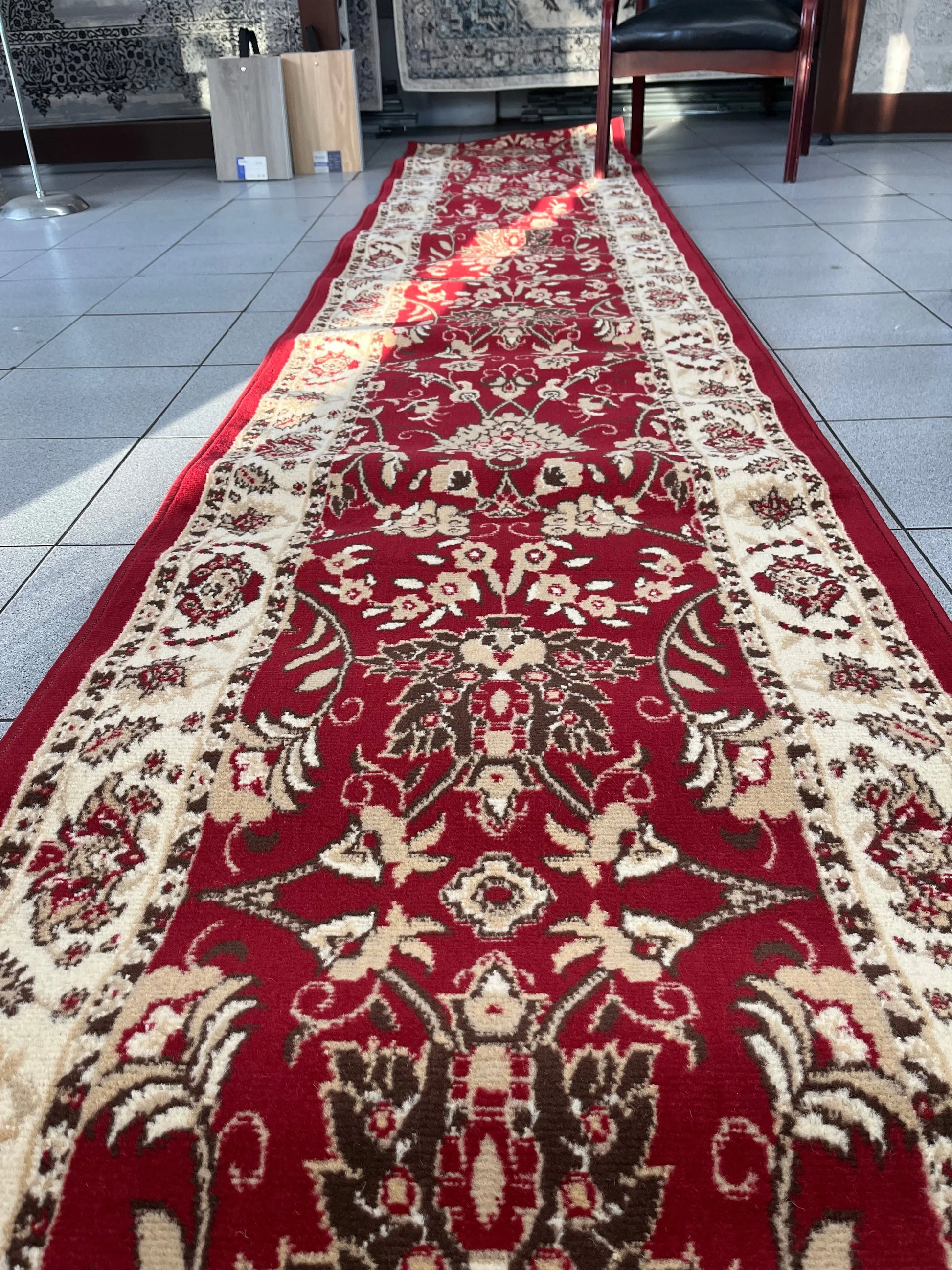 Budget Collection 6333 Red Hallway Runner Saray Rugs