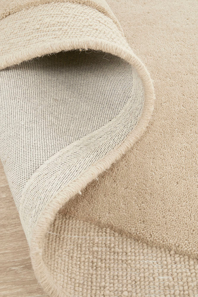 Camilla  Beige New Zealand wool Shape Rug Rug Culture