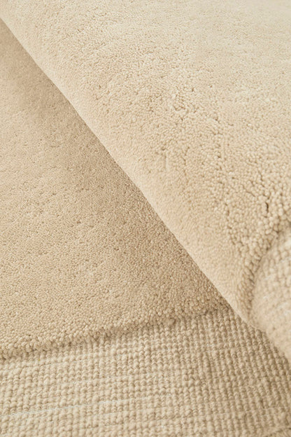 Camilla  Beige New Zealand wool Shape Rug Rug Culture