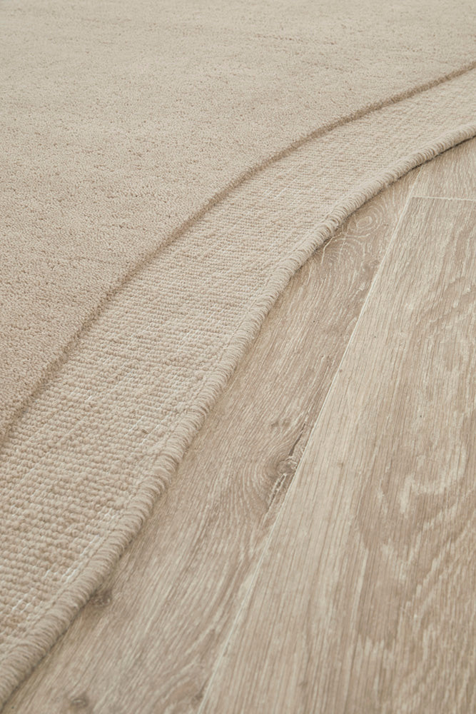 Camilla   Latte New Zealand wool Shape Rug Rug Culture
