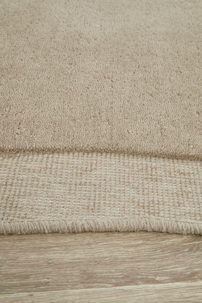Camilla   Latte New Zealand wool Shape Rug Rug Culture
