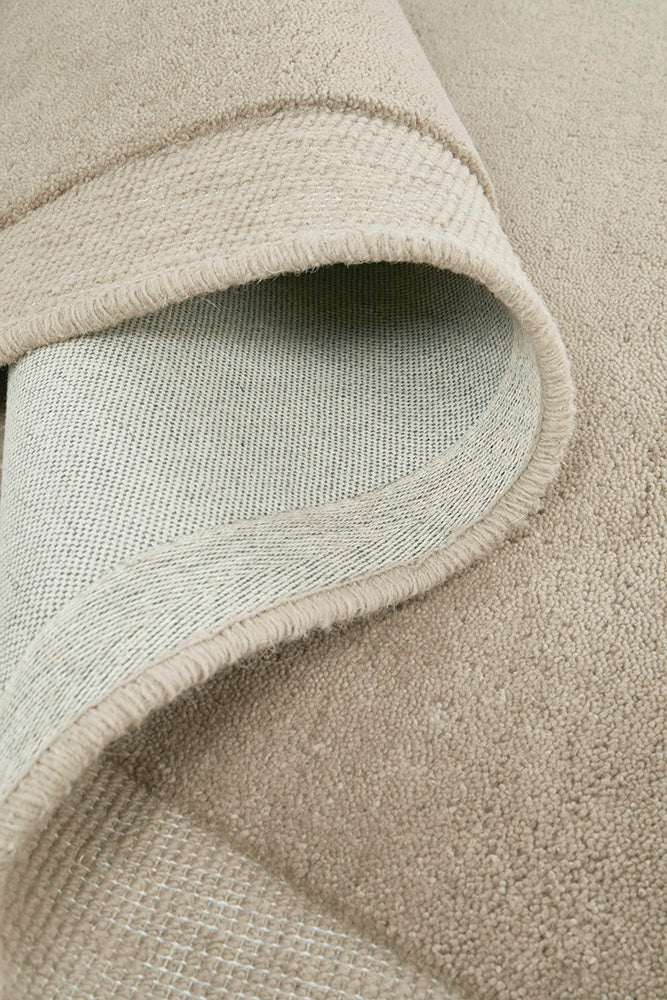 Camilla   Latte New Zealand wool Shape Rug Rug Culture
