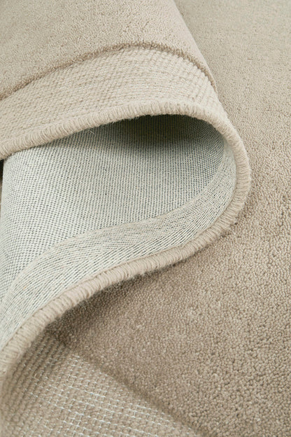 Camilla   Latte New Zealand wool Shape Rug Rug Culture