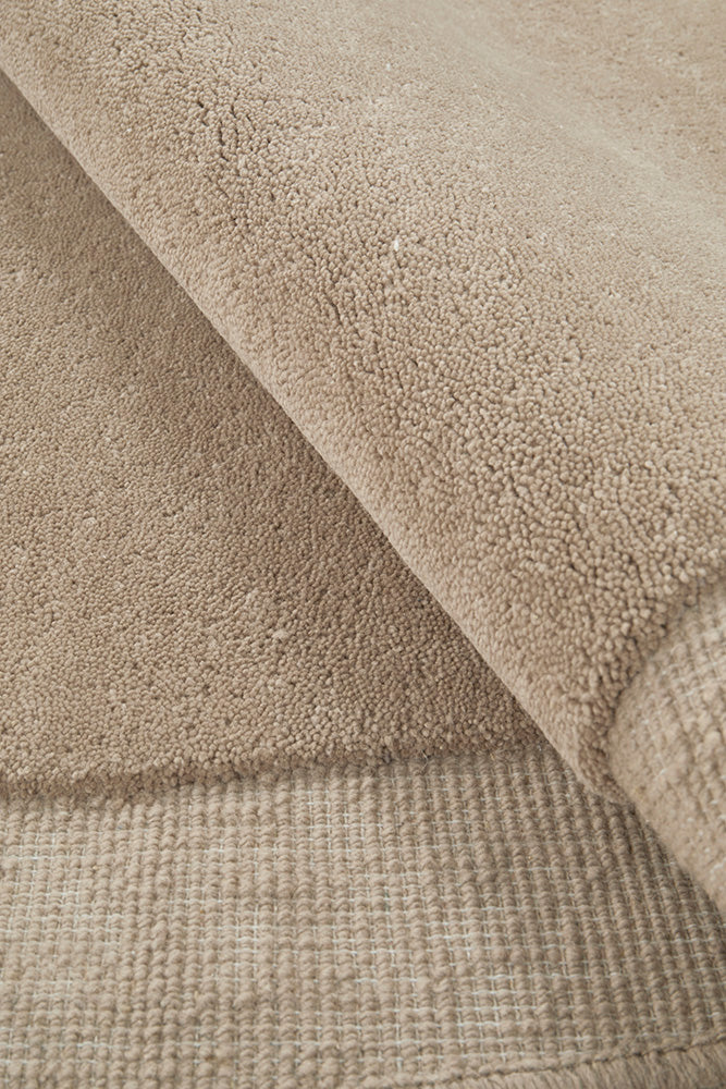 Camilla   Latte New Zealand wool Shape Rug Rug Culture