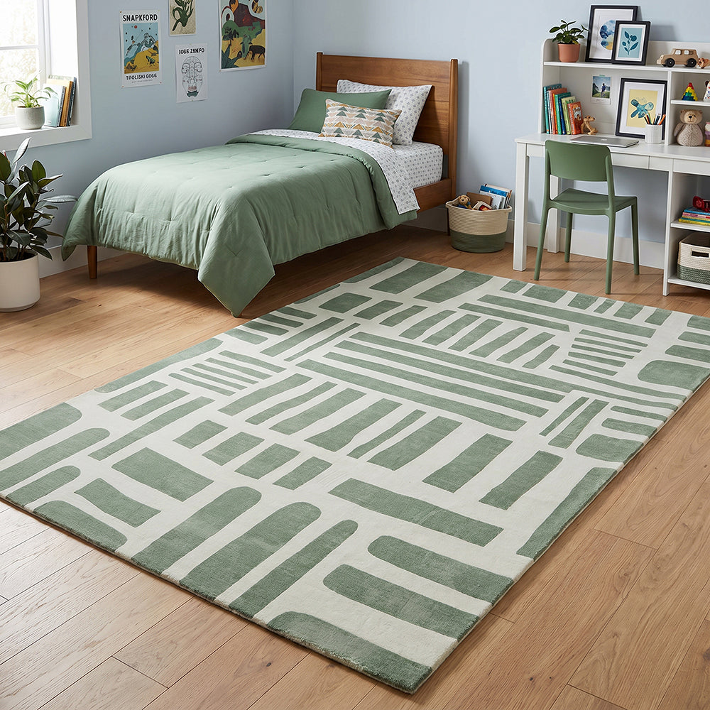Cozy Wila Green Rug Rug Culture