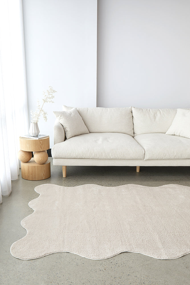 Everest Beige Washable Rug Rug Culture
