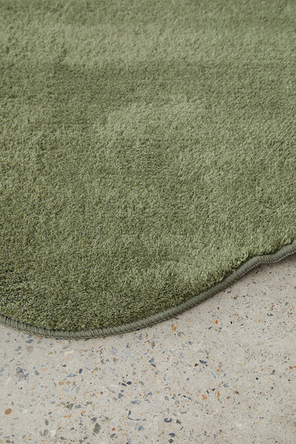 Everest  Green Washable Rug Rug Culture