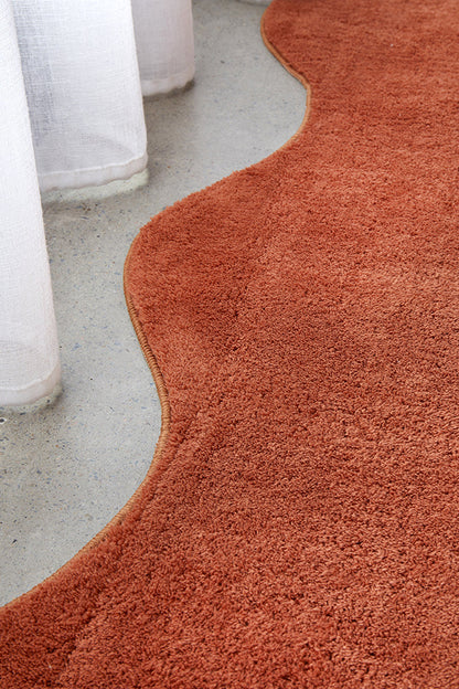 Everest  Terracotta Washable Rug Rug Culture