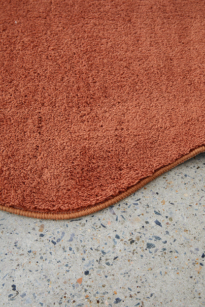 Everest  Terracotta Washable Rug Rug Culture