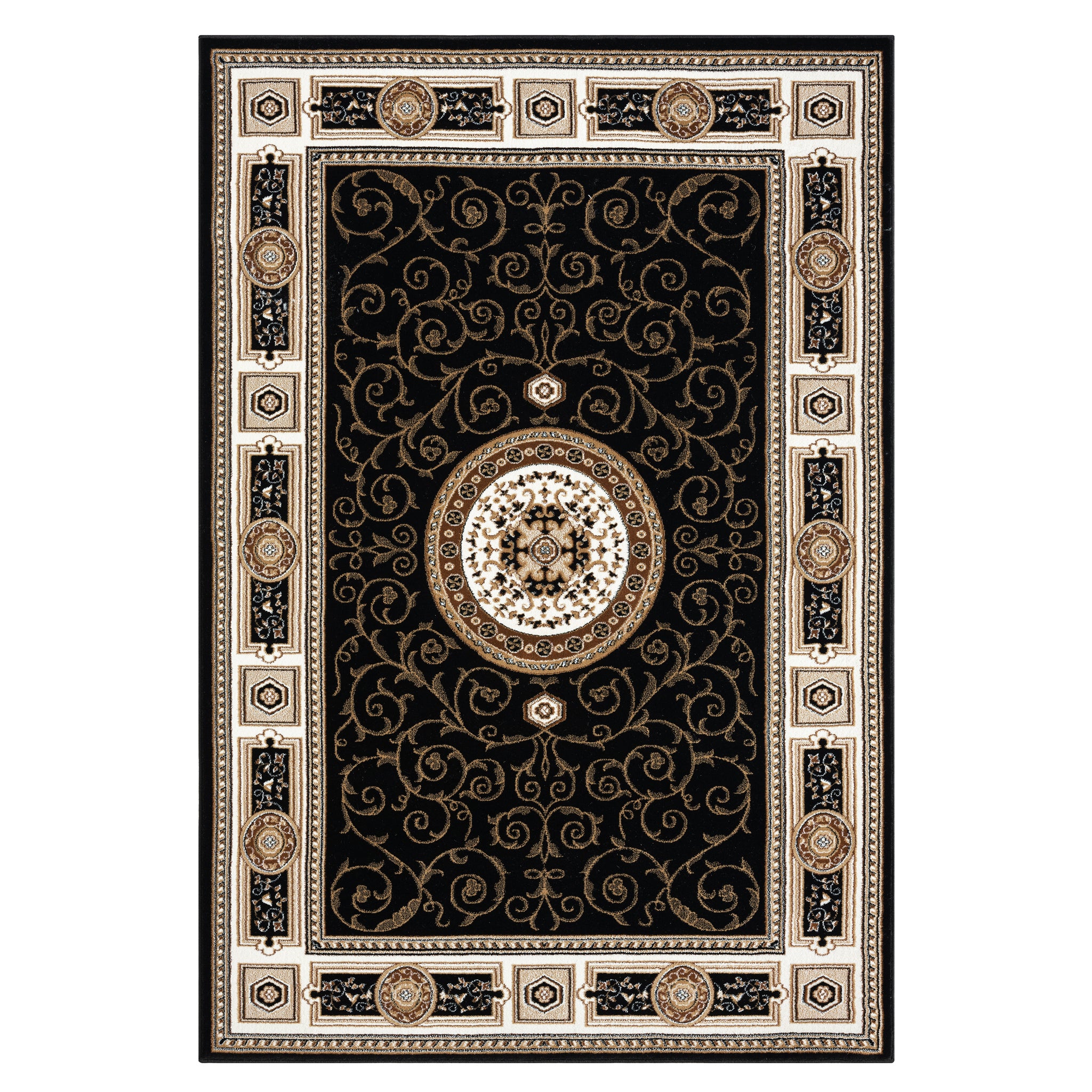 Oriental 511 Black Traditional Rug Saray Rugs