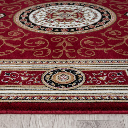Oriental 511 Red Traditional Hallway Runner Saray Rugs