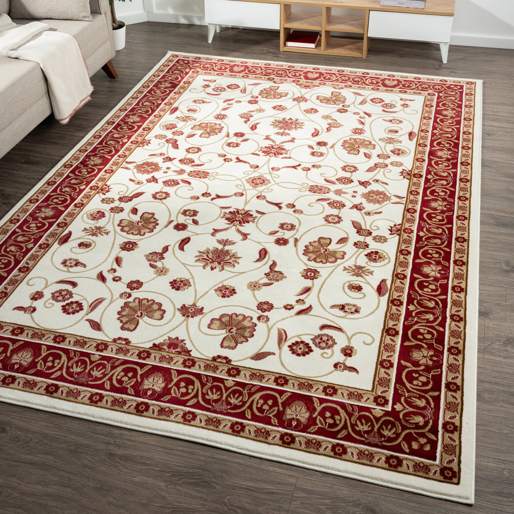 Oriental 512 Cream Traditional Rug Saray Rugs