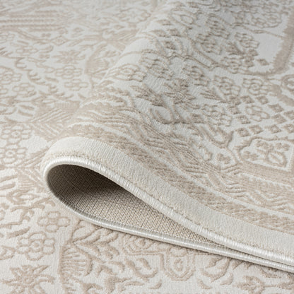 Fabled 472 Sand Serene Modern Hallway Runner Rug