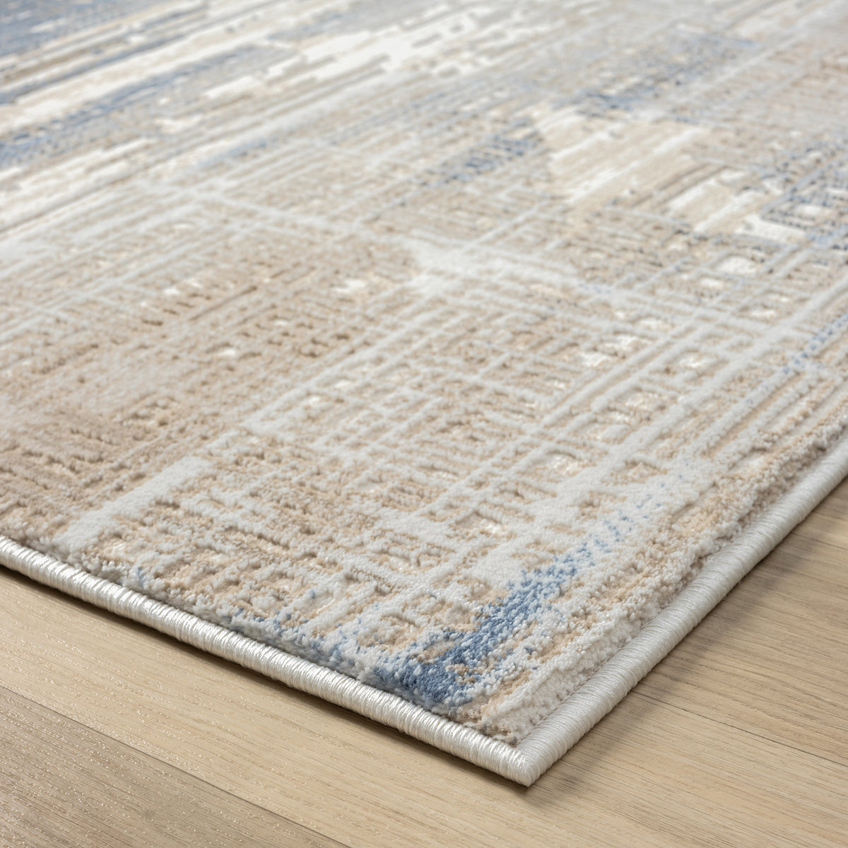 Fabled 474 Stone Modern Hallway Runner Rug
