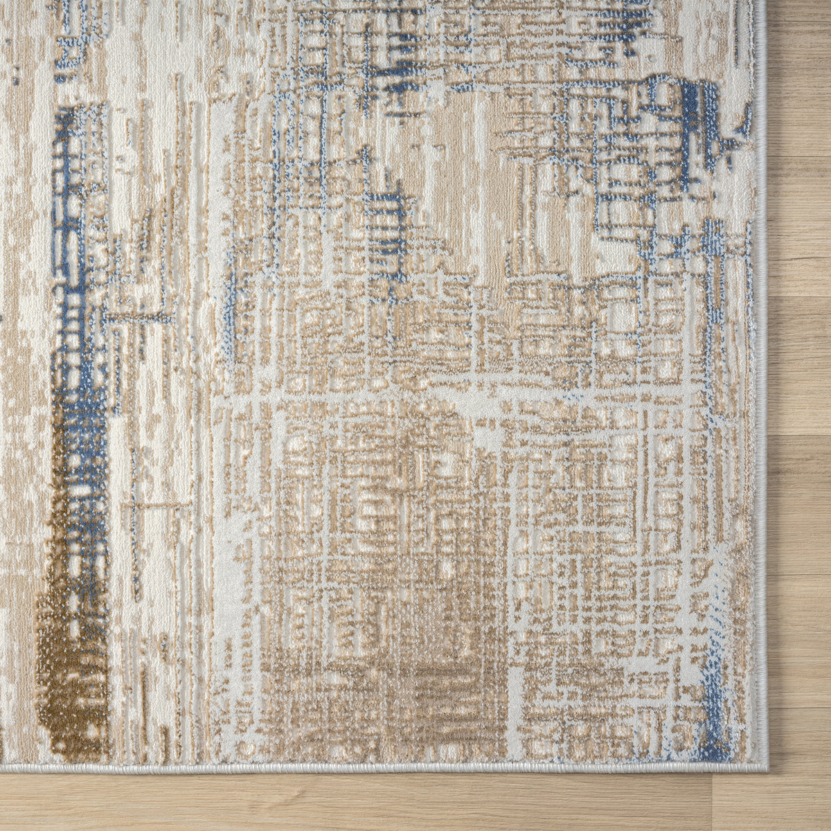 Fabled 474 Stone Modern Hallway Runner Rug