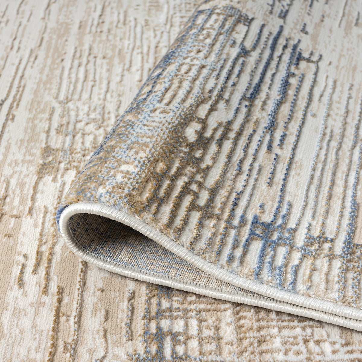 Fabled 474 Stone Modern Hallway Runner Rug