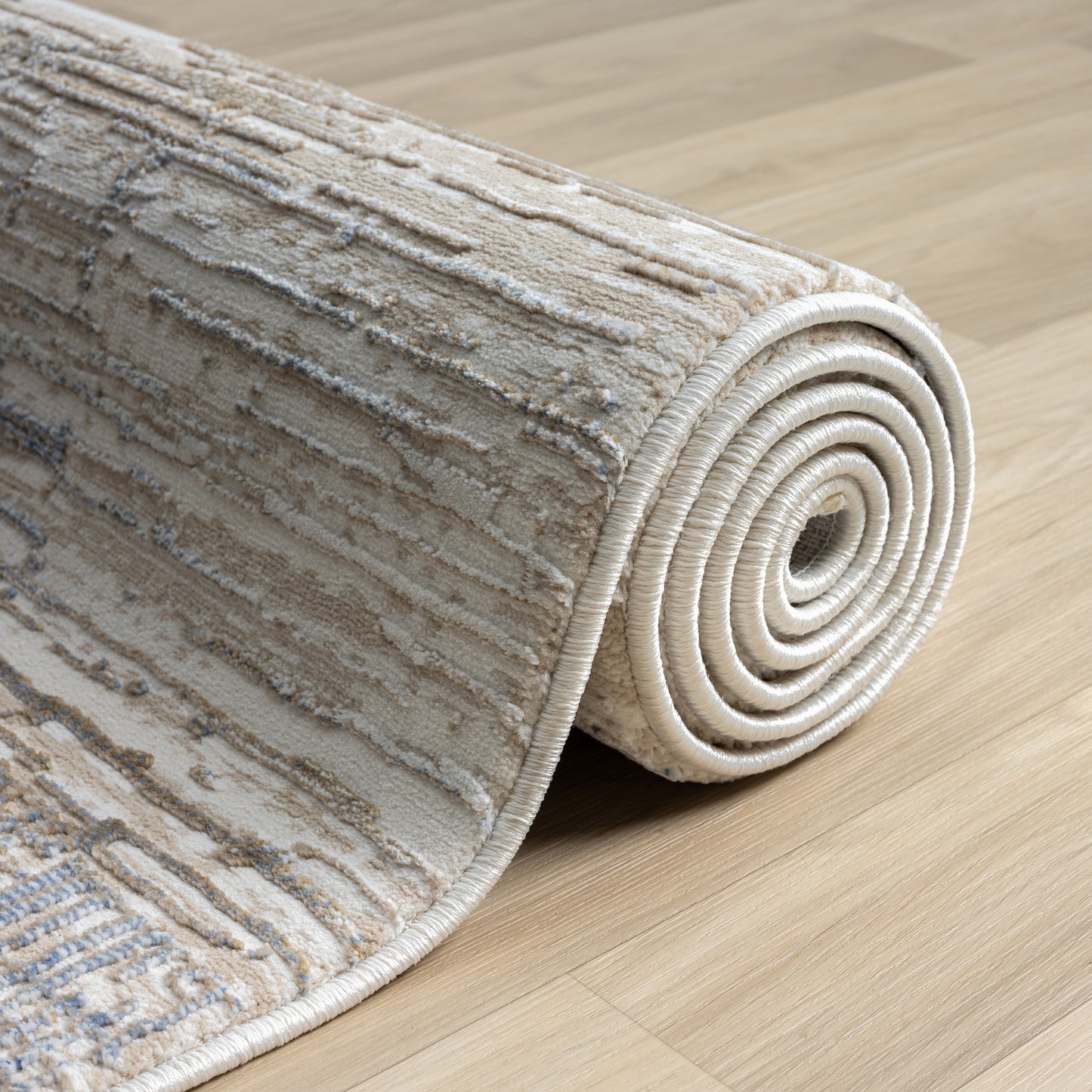 Fabled 474 Stone Modern Hallway Runner Rug