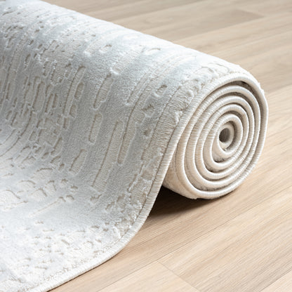 Fabled 477 pearl Modern Hallway Runner Rug