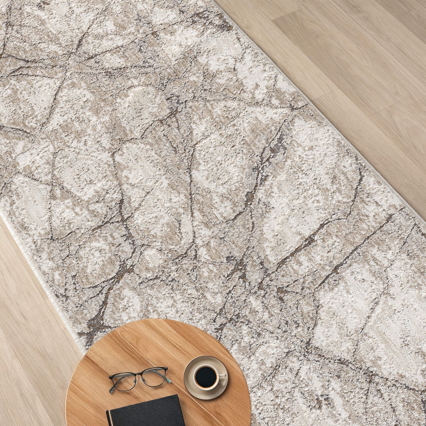 Glamvista 723 Ivory Runner Saray Rugs