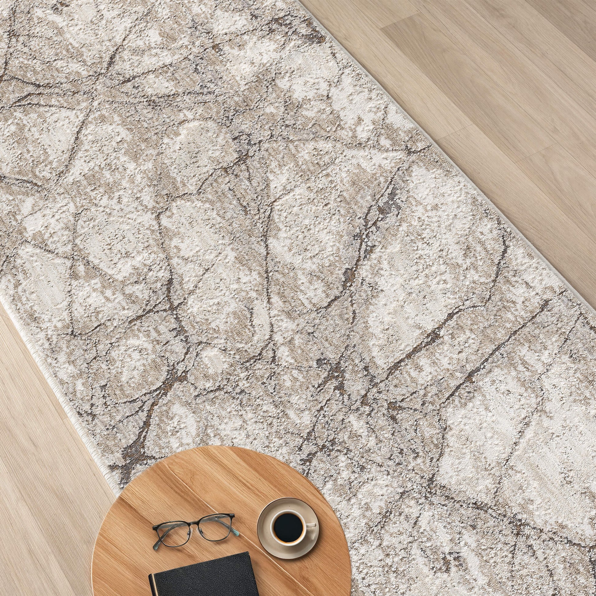 Glamvista 723 Ivory Runner Saray Rugs