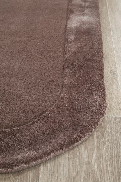 Hunter Grape Wool-Viscose Runner Rug Rug Culture