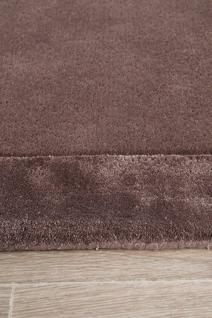 Hunter Grape Wool-Viscose Runner Rug Rug Culture