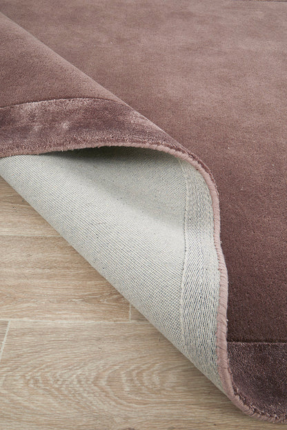 Hunter Grape Wool-Viscose Runner Rug Rug Culture